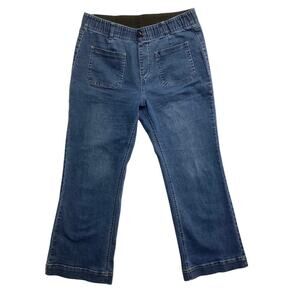 Classic Denim mid rise pull on elastic waistband sz 11